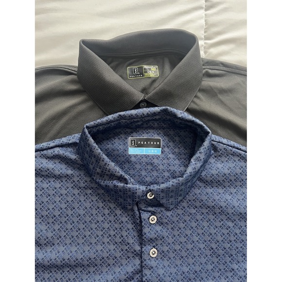 PGA Tour Other - PGA Tour Golf Polo Shirt Lot Mens Large Performance Blue and GreyNWOT (196)